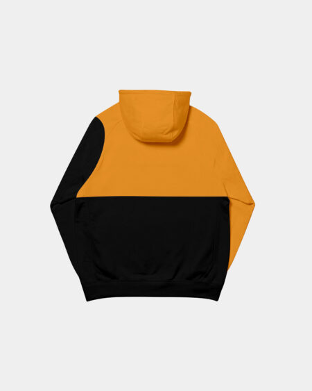 Hoodie Half Yellow / Black