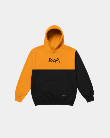 Hoodie Half Yellow / Black
