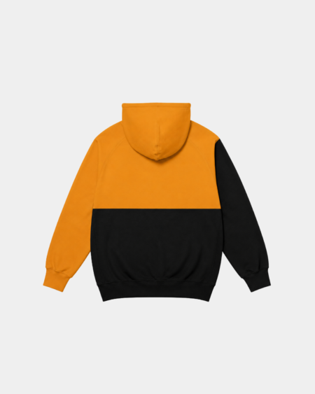 Hoodie Half Yellow / Black